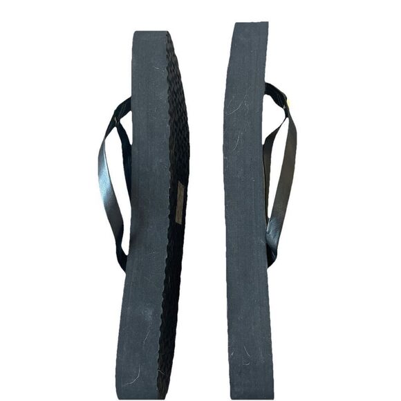 New Tory Burch 86576 Black With Gold Hardware Women's Platform Flip Flops Size 1 - Picture 5 of 5